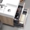 Floating Small Bathroom Vanity, Modern, 24