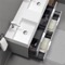 Double Floating Bathroom Vanity, Modern, 48