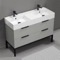 Modern Double Bathroom Vanity, 48