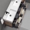 Double Floating Bathroom Vanity, Modern, 56