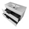White Floating Bathroom Vanity, Modern, 40