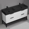 Modern Double Bathroom Vanity, 56