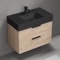 Modern Bathroom Vanity, Floating, 32