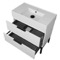 White Bathroom Vanity, Modern, 32