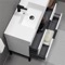 White Modern Bathroom Vanity, 40