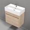 Small Bathroom Vanity, Modern, Wall Mounted, 24