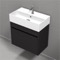 Small Bathroom Vanity, Wall Mounted, Modern, 24