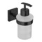 Soap Dispenser, Matte Black, Wall Mounted