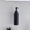 Soap Dispenser, Wall Mounted, Round, Matte Black