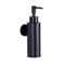 Soap Dispenser, Wall Mounted, Round, Matte Black