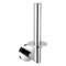 Round Chrome Vertical Toilet Paper Holder