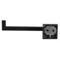 Square Wall Mounted Toilet Paper Holder in Black Finish