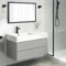 Wall Mounted Bathroom Vanity, Modern, 40