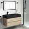 Wall Mounted Bathroom Vanity, Modern, 40