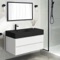 Wall Mounted Bathroom Vanity, Modern, 40