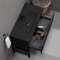 Black Free Standing Modern Bathroom Vanity, 40