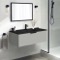 Wall Mounted Bathroom Vanity, Modern, 40