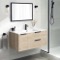 Wall Mounted Bathroom Vanity, Modern, 40