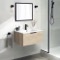 Wall Mounted Small Bathroom Vanity, Modern, 26