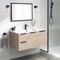 Wall Mounted Bathroom Vanity, Modern, 40
