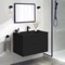 Black Vanity, Wall Mounted, Modern, 34