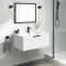 Wall Mounted Bathroom Vanity, Modern, 34
