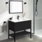 Black Free Standing Bathroom Vanity, 34