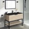 Free Standing Bathroom Vanity, Modern and Shelf, 40