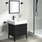 Modern Small Black Bathroom Vanity, 24