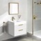 Floating Small Bathroom Vanity, Modern, 24