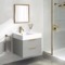 Floating Small Bathroom Vanity, Modern, 24