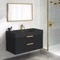 Floating Black Bathroom Vanity, Modern, 40