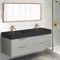 Floating Double Bathroom Vanity, 56