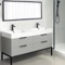 Modern Double Bathroom Vanity, 56