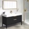 Modern Black Bathroom Vanity, 48
