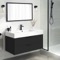 Black Bathroom Vanity, Floating, Modern, 40