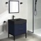 Modern Small Bathroom Vanity, Blue, 24