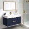 Floating Bathroom Vanity, Modern, Blue, 40