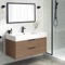 Floating Bathroom Vanity, Modern, Walnut, 40