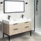 Modern Double Bathroom Vanity, 48