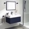 Floating Bathroom Vanity, Modern, Blue, 32