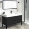 Modern Black Bathroom Vanity, 48