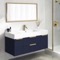 Floating Bathroom Vanity, Modern, Blue, 48