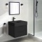 Modern Vanity, Black, Floating, Small, 24