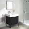 Modern Small Black Bathroom Vanity, 24