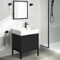 Modern Small Black Bathroom Vanity, 24