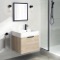 Floating Small Bathroom Vanity, Modern, 24