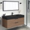 Floating Bathroom Vanity, Modern, Walnut, 48