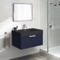 Floating Bathroom Vanity, Modern, Blue, 32