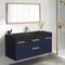 Floating Bathroom Vanity, Modern, Blue, 48